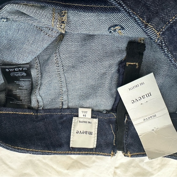 Maeve Colette Ruffle Hem Crop Wide Leg Jeans size 26 - Picture 9 of 15